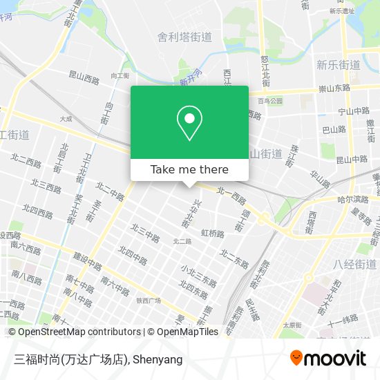 三福时尚(万达广场店) map