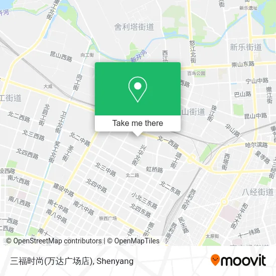 三福时尚(万达广场店) map
