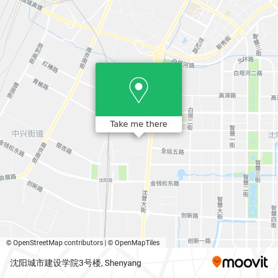 沈阳城市建设学院3号楼 map