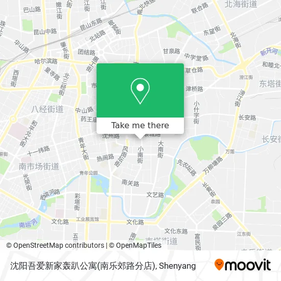 沈阳吾爱新家轰趴公寓(南乐郊路分店) map