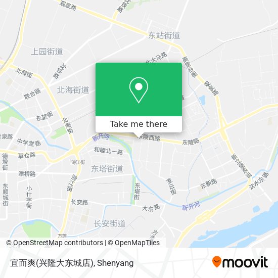 宜而爽(兴隆大东城店) map