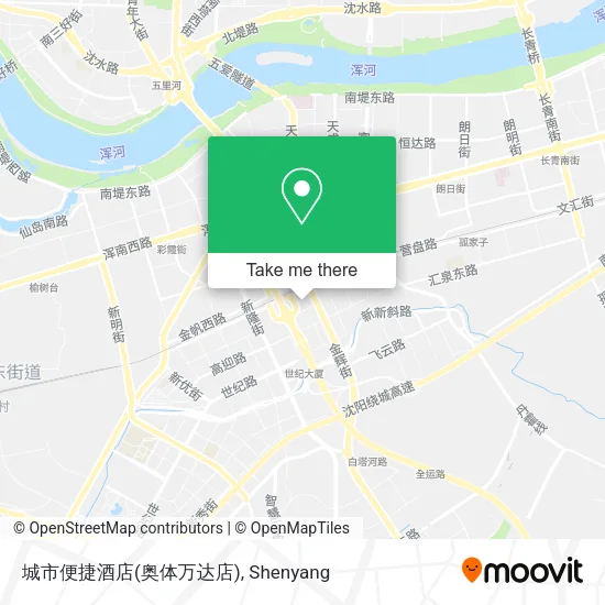 城市便捷酒店(奥体万达店) map