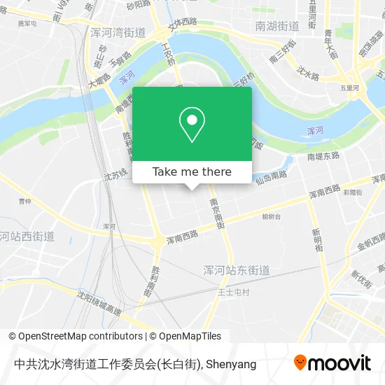 中共沈水湾街道工作委员会(长白街) map