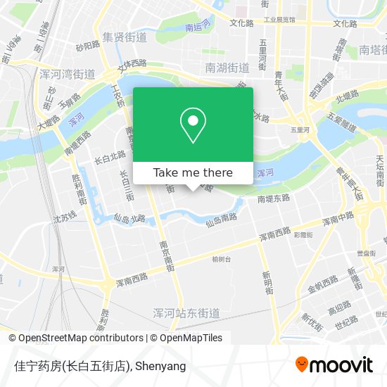 佳宁药房(长白五街店) map