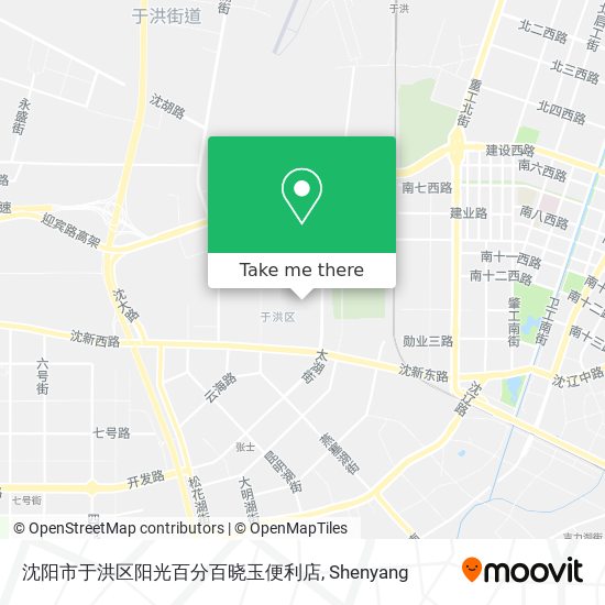 沈阳市于洪区阳光百分百晓玉便利店 map