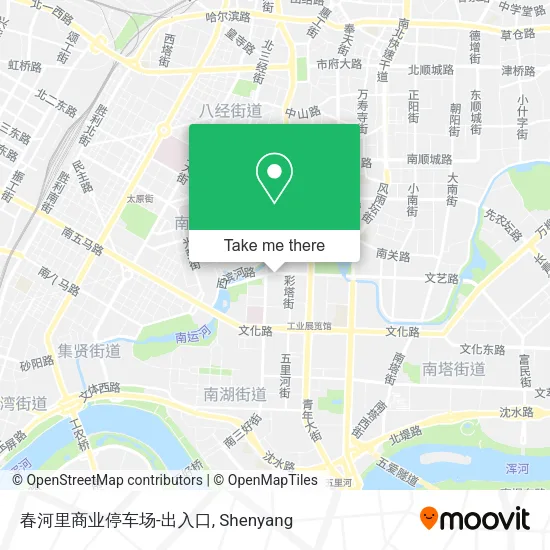 春河里商业停车场-出入口 map