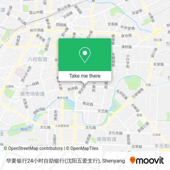 华夏银行24小时自助银行(沈阳五爱支行) map