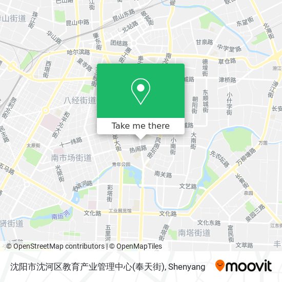 沈阳市沈河区教育产业管理中心(奉天街) map