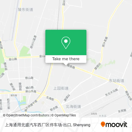 上海通用北盛汽车西厂区停车场-出口 map
