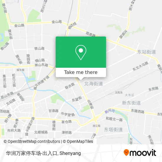 华润万家停车场-出入口 map