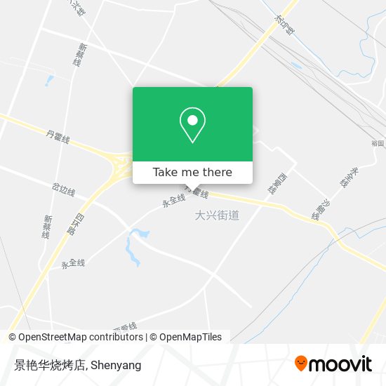 景艳华烧烤店 map