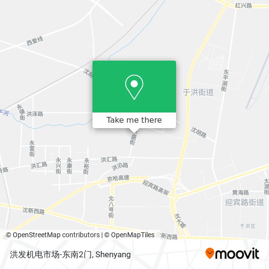 洪发机电市场-东南2门 map