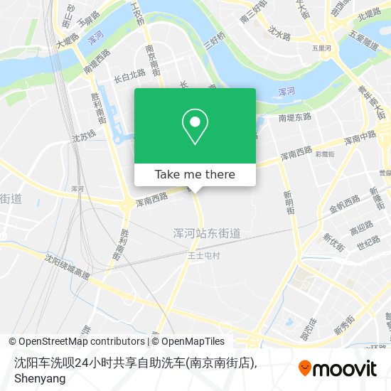 沈阳车洗呗24小时共享自助洗车(南京南街店) map