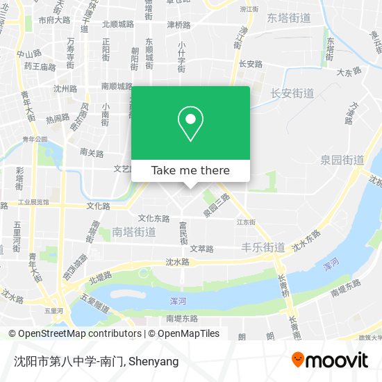 沈阳市第八中学-南门 map