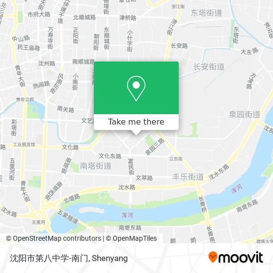 沈阳市第八中学-南门 map