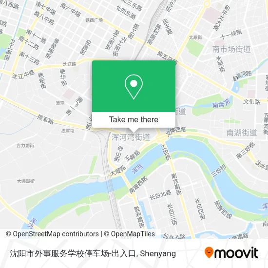 沈阳市外事服务学校停车场-出入口 map