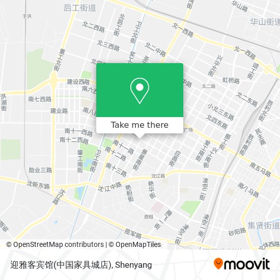迎雅客宾馆(中国家具城店) map