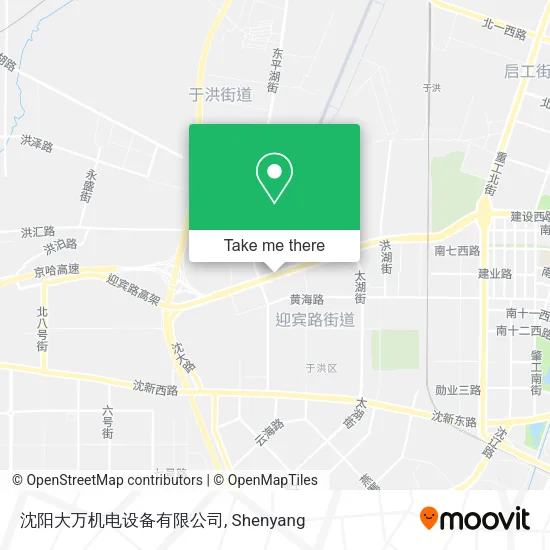沈阳大万机电设备有限公司 map