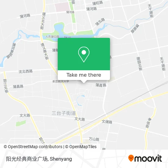 阳光经典商业广场 map