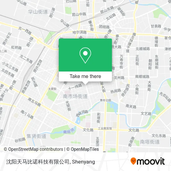 沈阳天马比诺科技有限公司 map