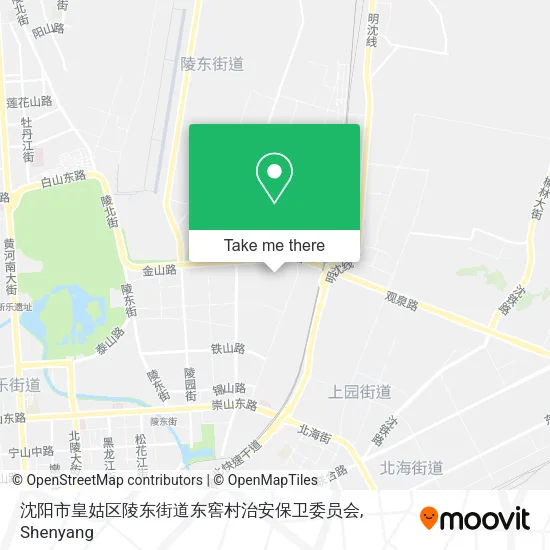沈阳市皇姑区陵东街道东窖村治安保卫委员会 map