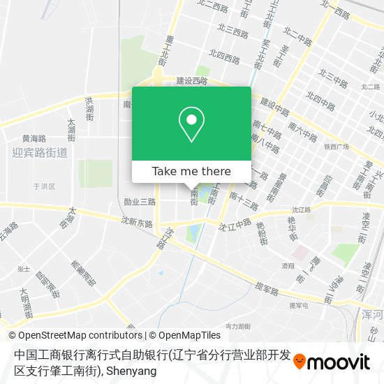 中国工商银行离行式自助银行(辽宁省分行营业部开发区支行肇工南街) map