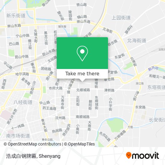 浩成白钢牌匾 map