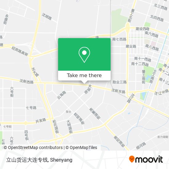 立山货运大连专线 map