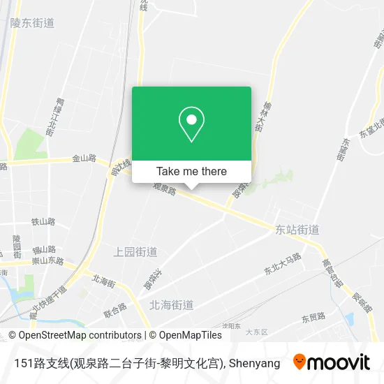 151路支线(观泉路二台子街-黎明文化宫) map