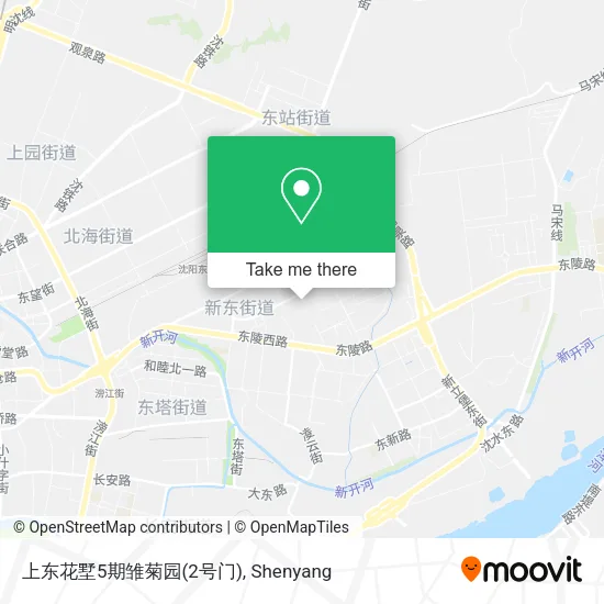 上东花墅5期雏菊园(2号门) map