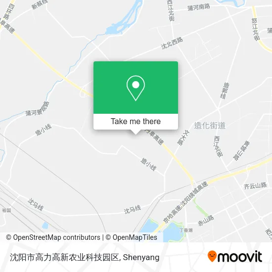 沈阳市高力高新农业科技园区 map