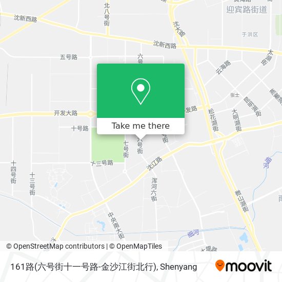 161路(六号街十一号路-金沙江街北行) map