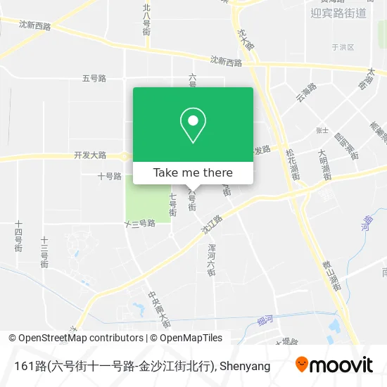 161路(六号街十一号路-金沙江街北行) map