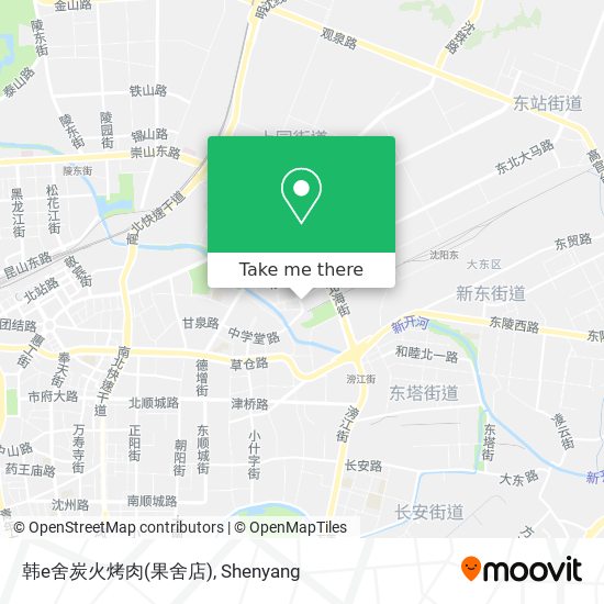 韩e舍炭火烤肉(果舍店) map