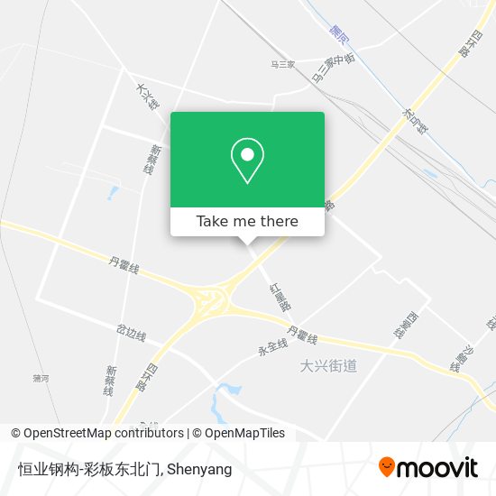 恒业钢构-彩板东北门 map