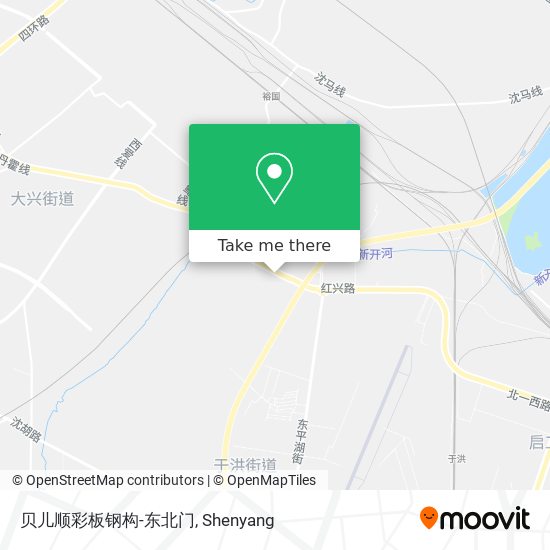 贝儿顺彩板钢构-东北门 map
