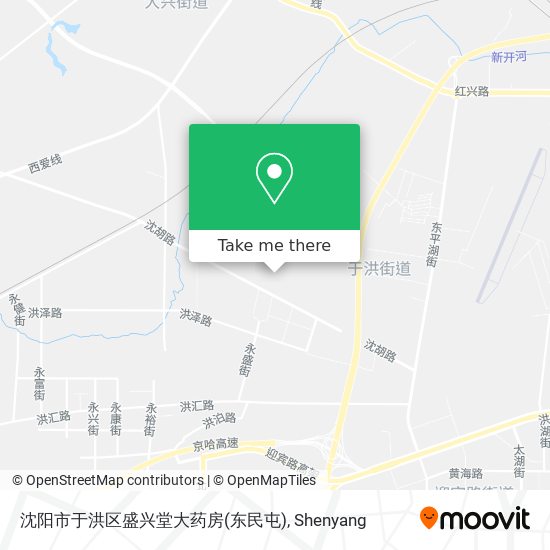 沈阳市于洪区盛兴堂大药房(东民屯) map