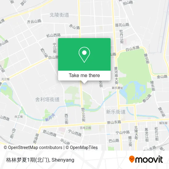 格林梦夏1期(北门) map