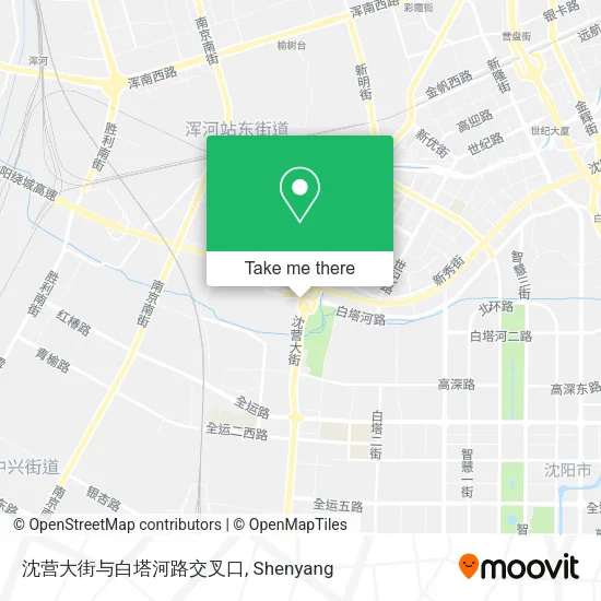 沈营大街与白塔河路交叉口 map