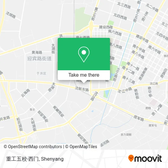 重工五校-西门 map