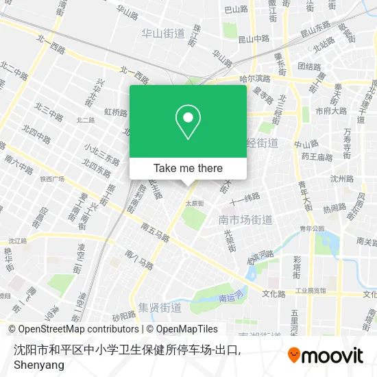 沈阳市和平区中小学卫生保健所停车场-出口 map