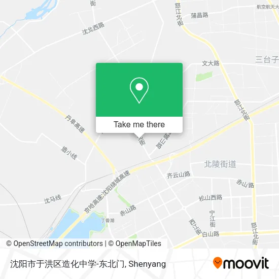 沈阳市于洪区造化中学-东北门 map