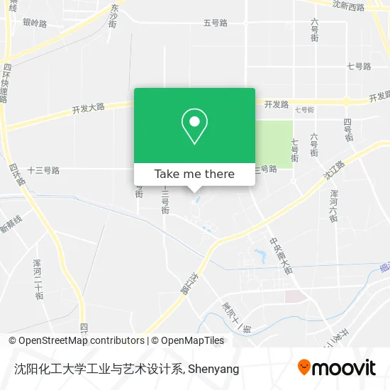 沈阳化工大学工业与艺术设计系 map