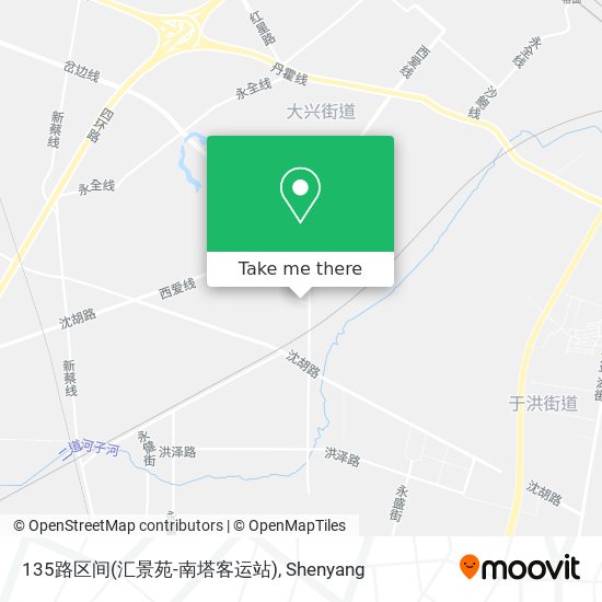 135路区间(汇景苑-南塔客运站) map