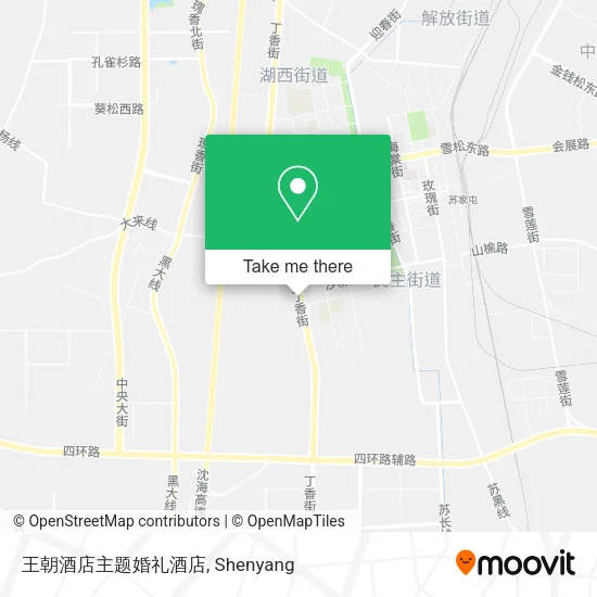 王朝酒店主题婚礼酒店 map