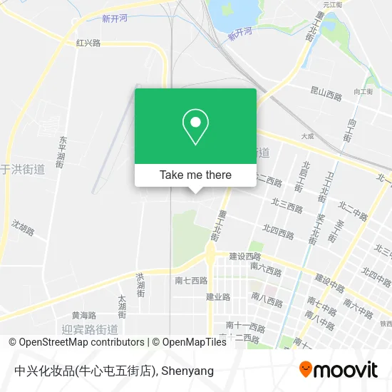 中兴化妆品(牛心屯五街店) map