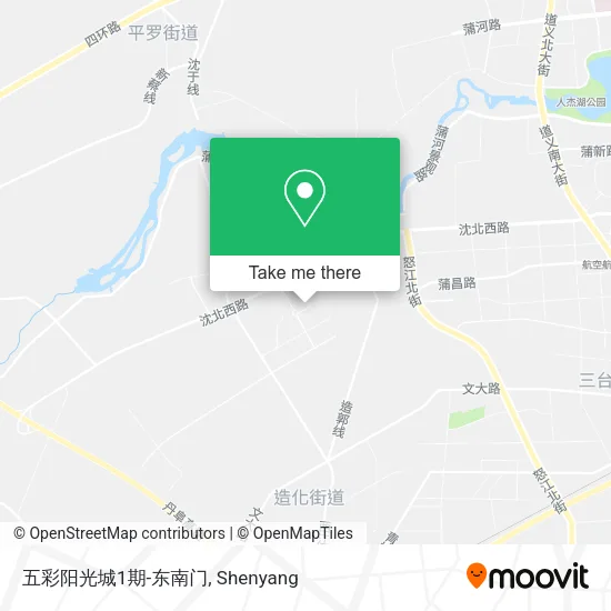 五彩阳光城1期-东南门 map
