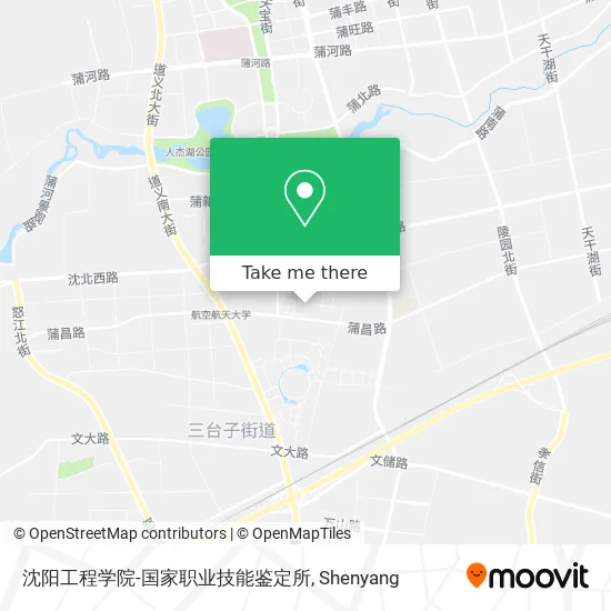 沈阳工程学院-国家职业技能鉴定所 map