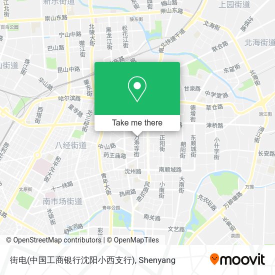 街电(中国工商银行沈阳小西支行) map