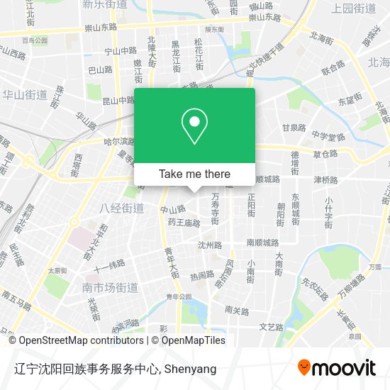 辽宁沈阳回族事务服务中心 map